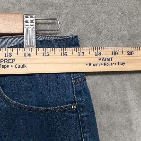 Calvin Klein Women's Jeans Shape Boot-Cut Leg Dark Jeans Sz. 32 / 14 - Picture 2 of 8